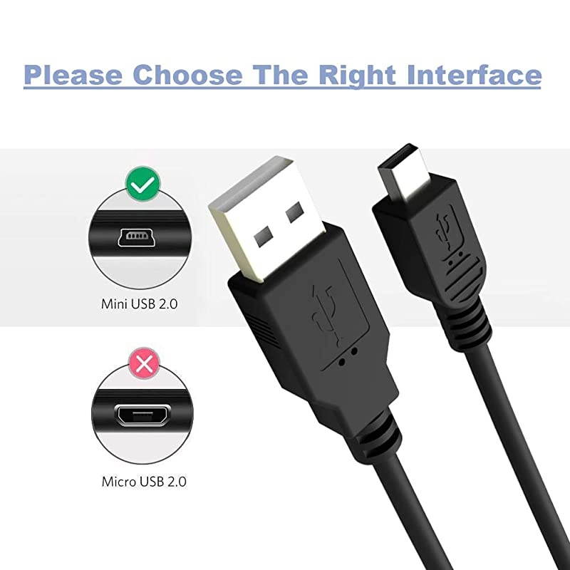 Calculator Charger  6 Feet Replacement Mini USB Charger Cord Data Cable for Texas Instruments TI84 Plus CE Graphing Calculator