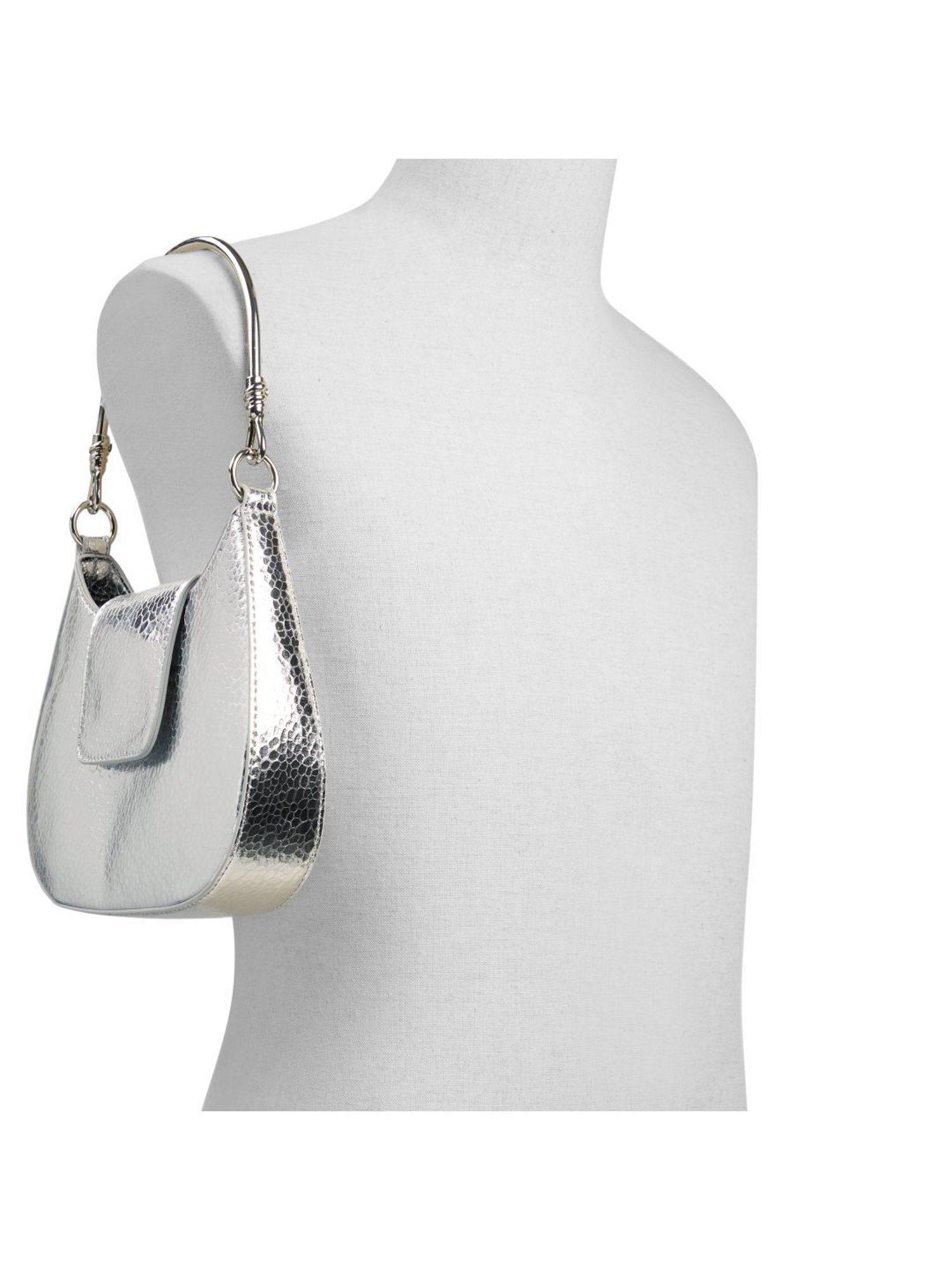 Call It Spring Silver Solid Shoulder Handbag