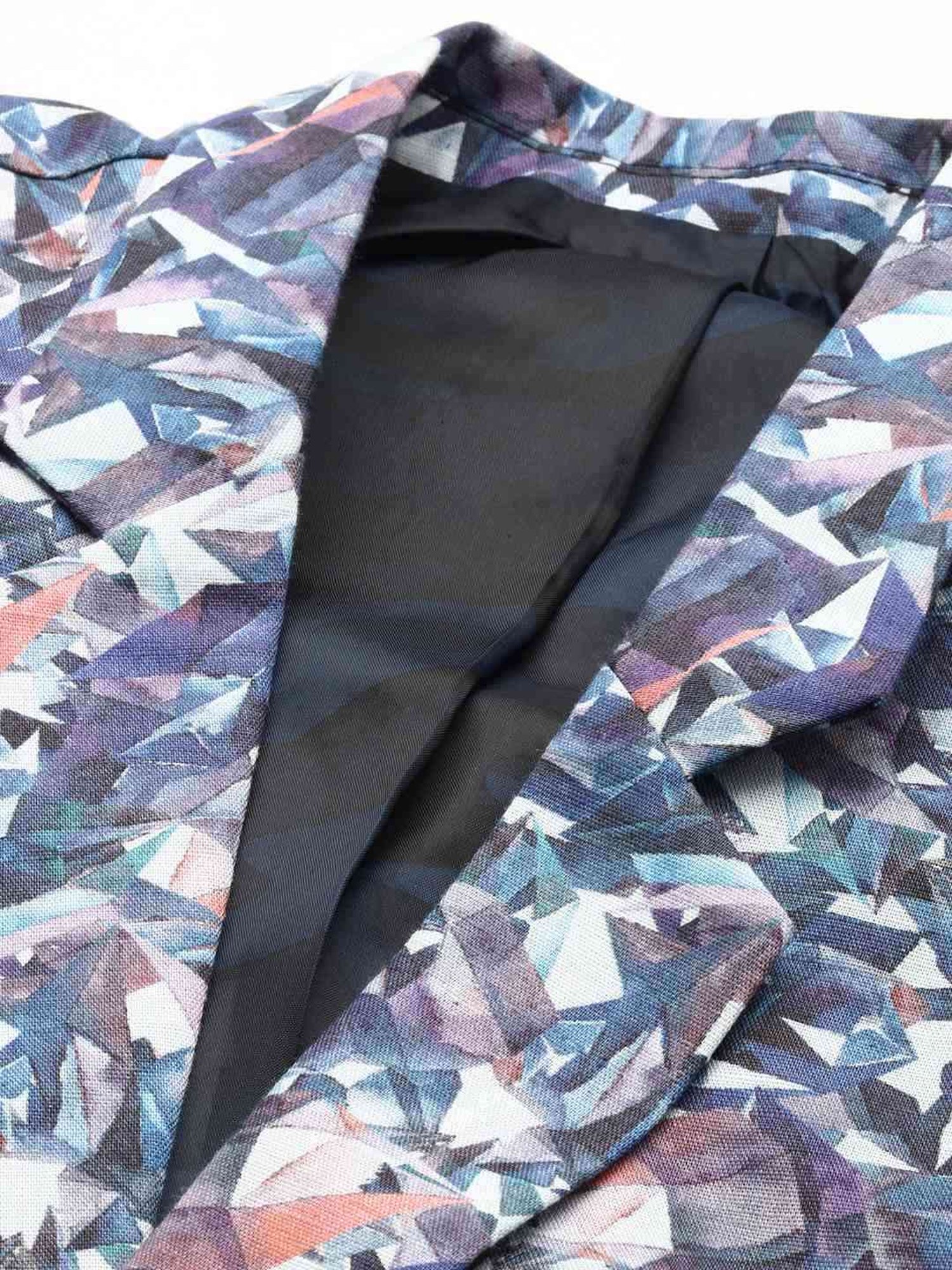 Louis Philippe Light Blue Regular Fit Blazer