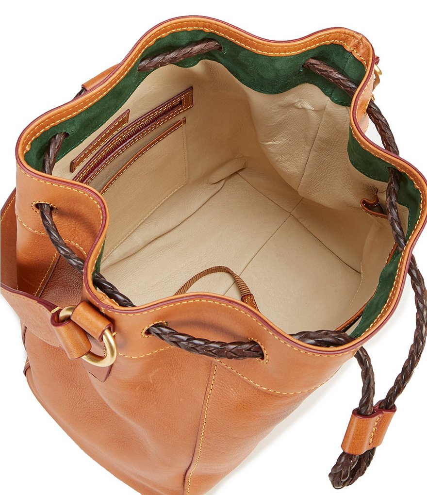 Dooney & Bourke Saffiano Collection Drawstring Bucket Bag