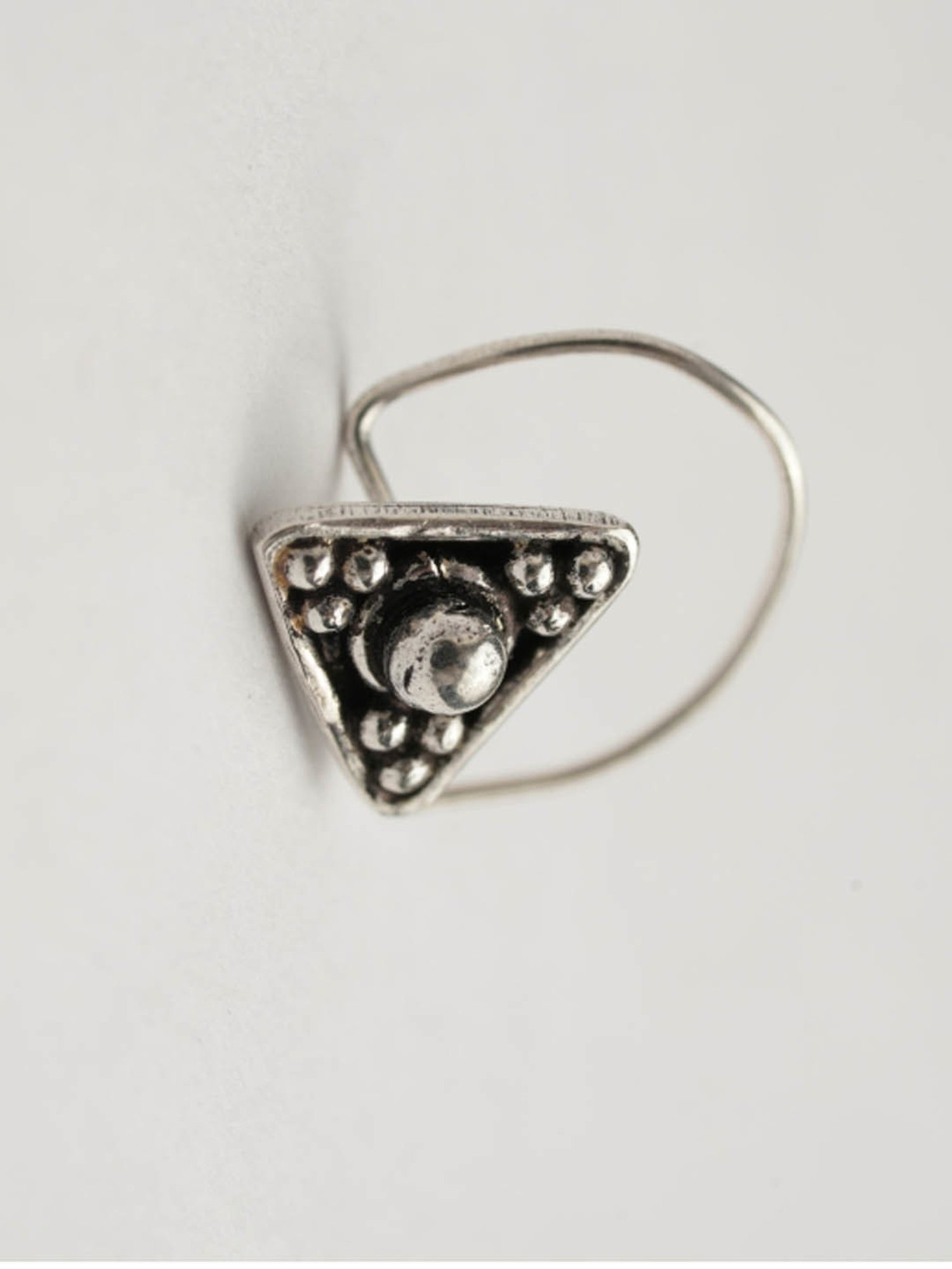 Arte Jewels 92.5 Silver handcrafted Nosepin for Women & Girls