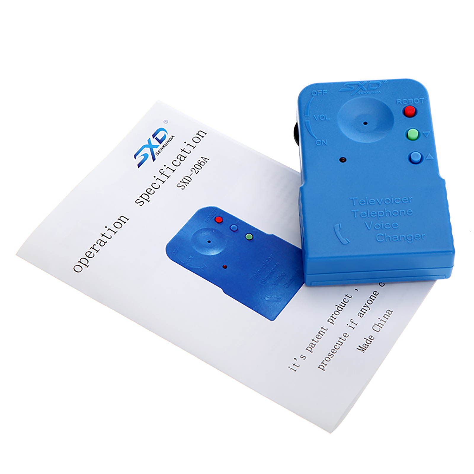 Portable Voice Changer 8 Voices Changeable Mini Telephone Voice Changer Televoicer