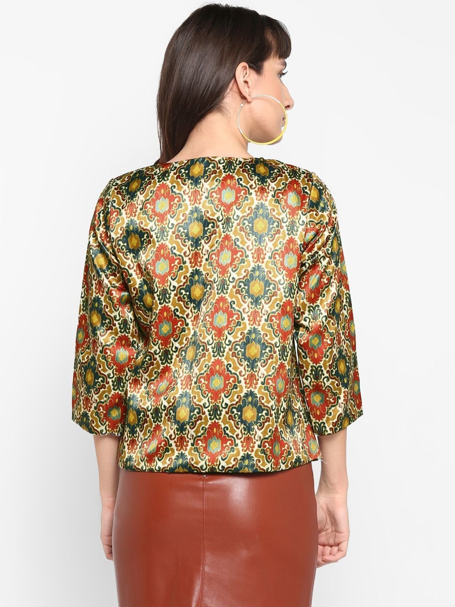 Hangup Multicolored Printed Shrug