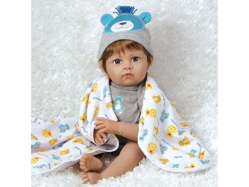 Paradise Galleries Reborn Baby Doll Boy "Lions & Tigers & Bears, Oh My!". Realistic baby is weighted and comes with 3 outfits. Kids 3+