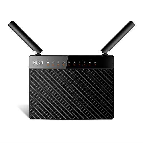 Nexxt Solutions Wireless Gigabit High-Speed AC1200 Dual-Band Router [Acrux 1200] | 1200Mbps Fast Ethernet with Signal Amplifying Antenna