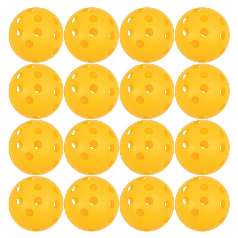 Juvale 12 Pack 2.7" Practice Baseballs, Pickleballs Hollow Airflow Baseballs for T-Ball, Softball Training