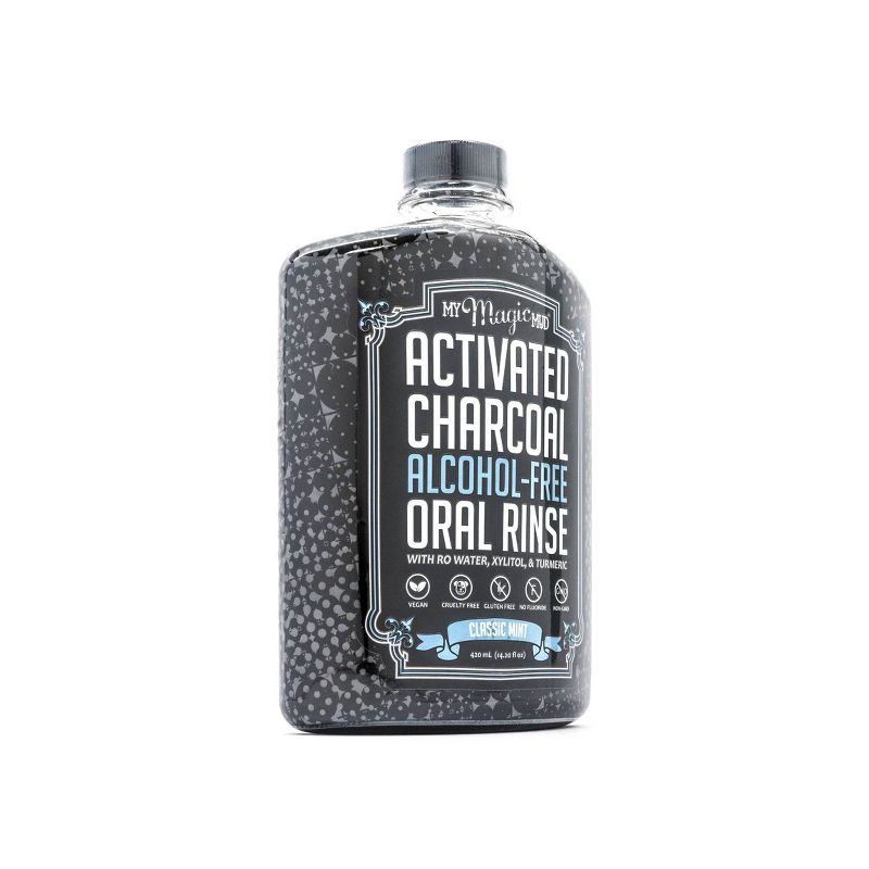 My Magic Mud Activated Charcoal Oral Rinse Classic Mint - 420ml