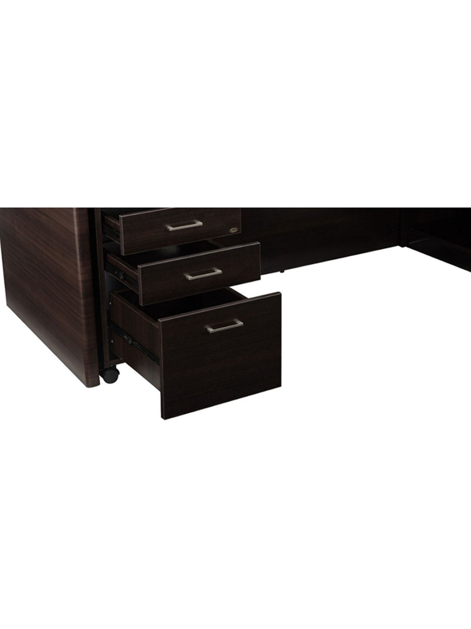 Durian Theon Brown Engineered Wood Office Desk