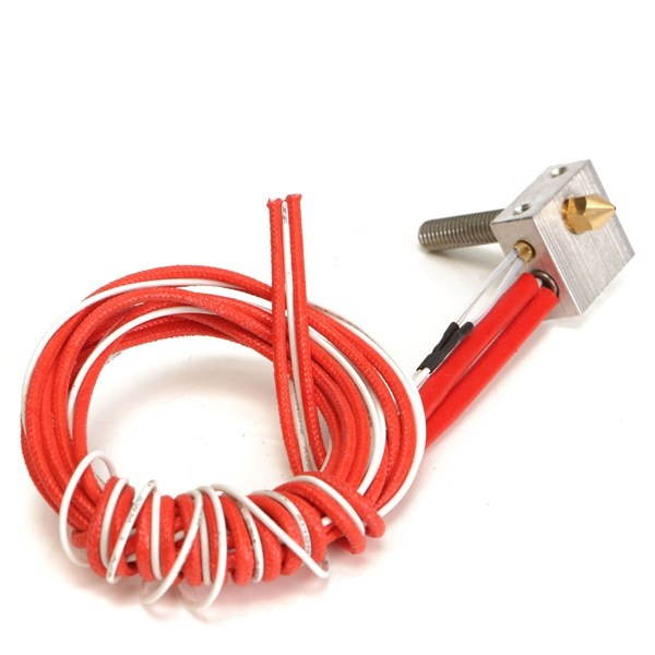 Geekcreit Assembled Aluminum Heating Block Extruder Hot End For 3D Printer 1.75mm MK8 0.4mm Nozzle