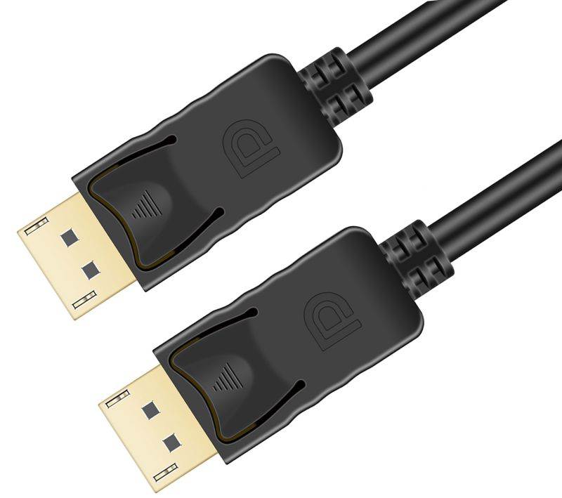 DisplayPort Cable,DP Cable 6ft(2m)[4K@60Hz, 2K@165Hz, 2K@144Hz], Display Port Cable 1.2 High Speed DisplayPort to DisplayPort Cable Compatible 3D, Laptop, PC, Gaming Monitor