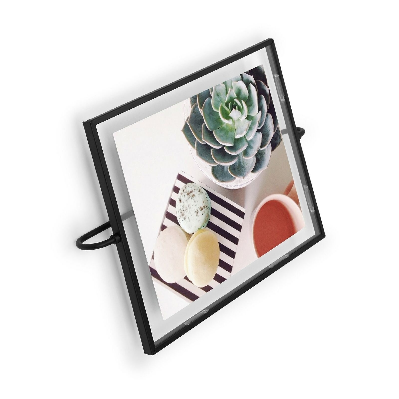 Umbra 1005428-040 8 x 10 in. Phantom Wall Picture Floating Frame, Black