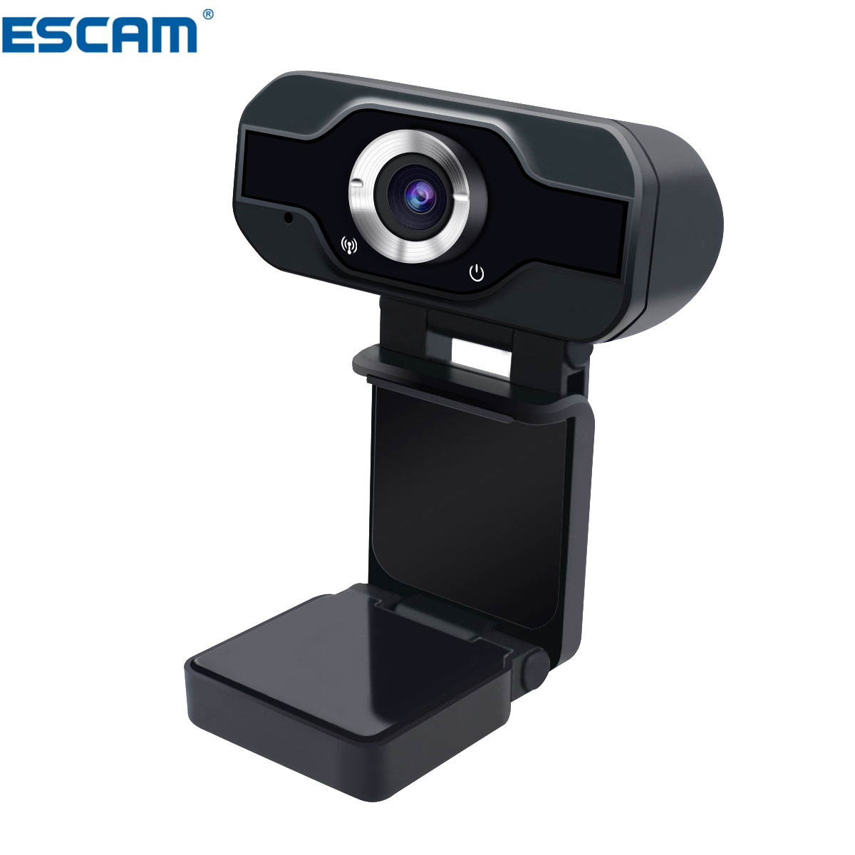Escam Pvr006 1080P HD Computer WebCam With Microphone BLACK