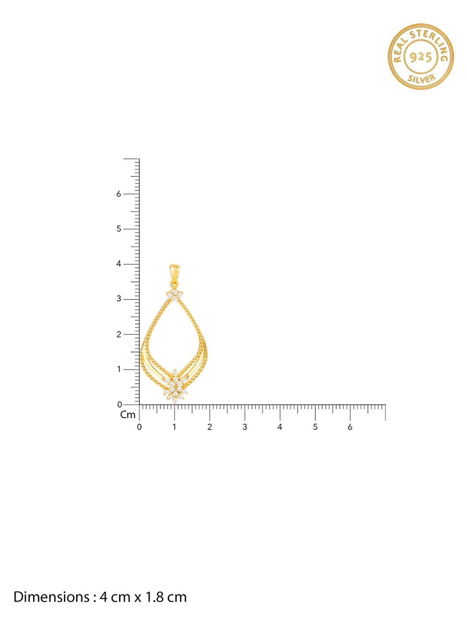 GIVA 92.5 Sterling Silver Princess Necklace & Earring Set for Women