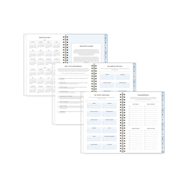 Undated Teacher Planner 8.5" x 11" Large Weekly Lesson Plan Book Botanical Floral - TF Publishing