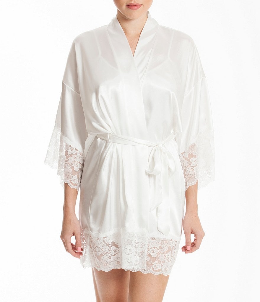 In Bloom by Jonquil Satin & Lace Bridal Robe