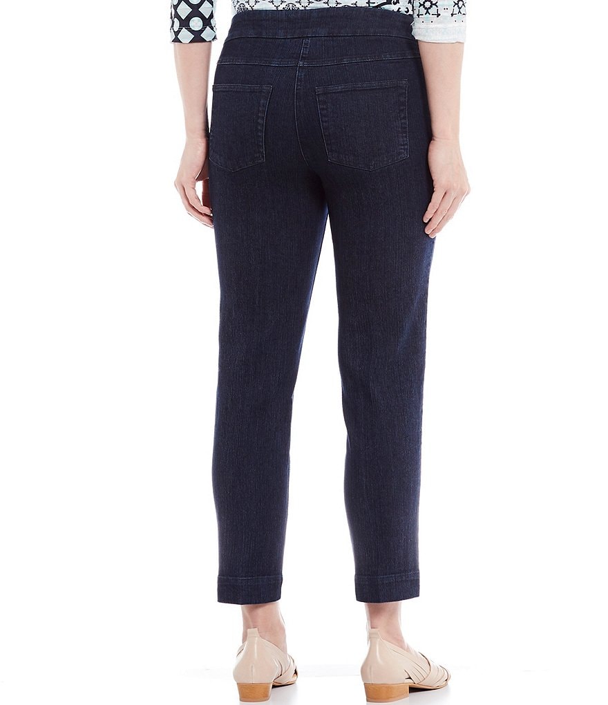 Multiples Petite Size Stretch Twill Pull-On Ankle Pants