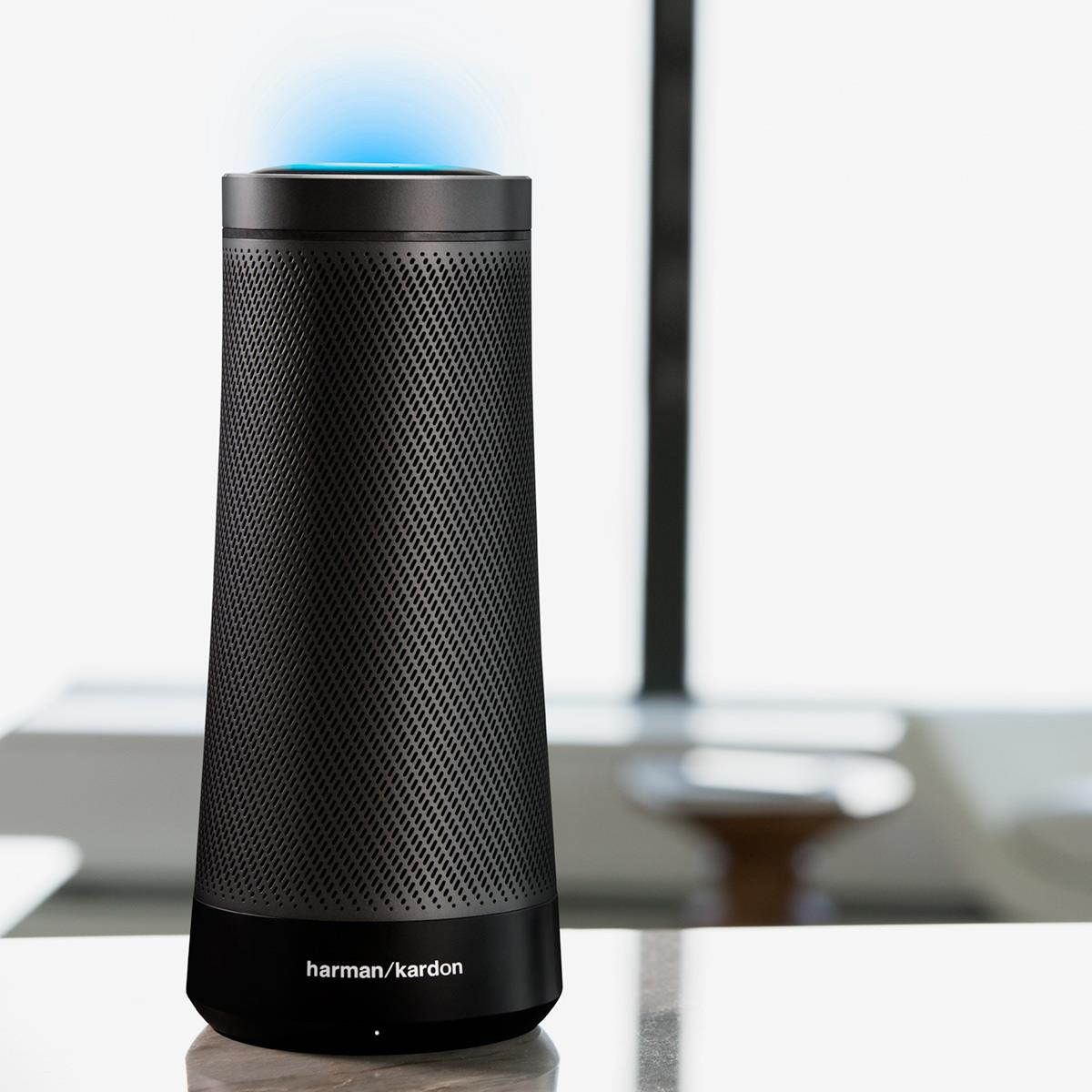 Harman Kardon INVOKE Voice-Activated Speaker with Cortana HKINVOKESILAM (Silver)