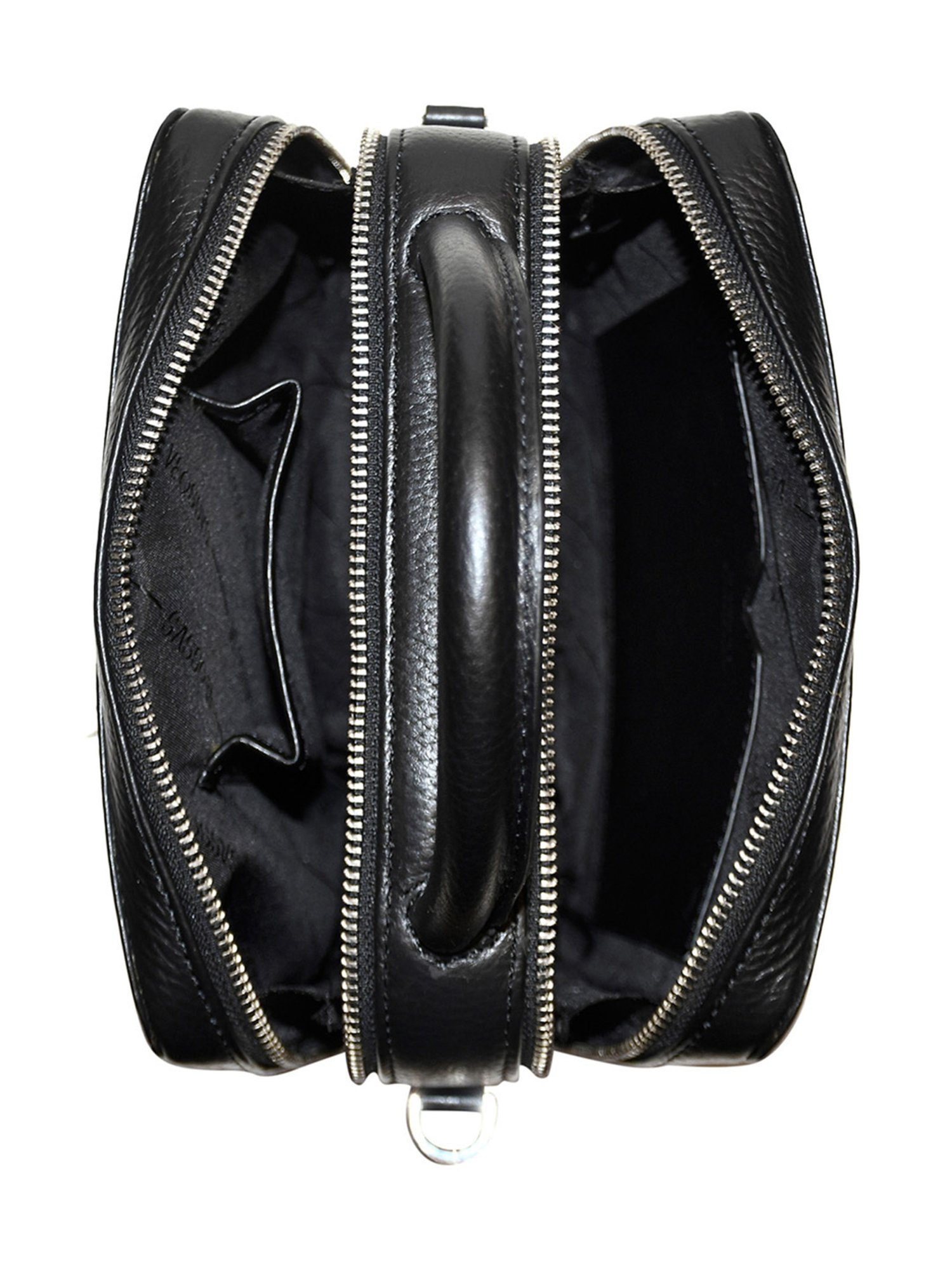 SASSORA Kate Black Leather Medium Handbag