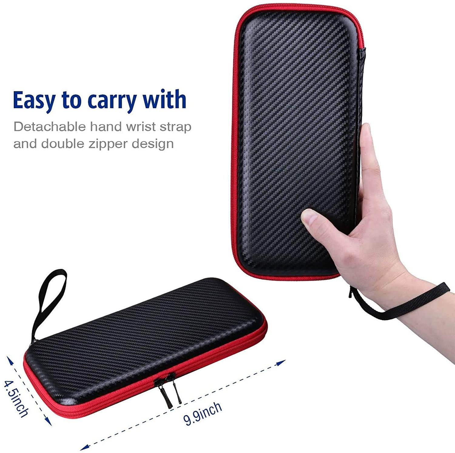 HEYSTOP Switch Carrying Case for Nintendo Switch Case with Screen Protector, 9 in 1 Nintendo Switch Accessories Kit and 6 Pcs Thumb Grip, Nintendo Switch Protective Case