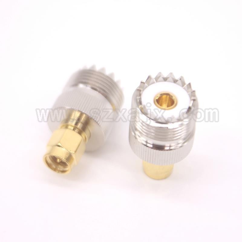 2pcs RF adapter PL259 UHF female SO239 to SMA male connector Coaxial Adapter fast ship