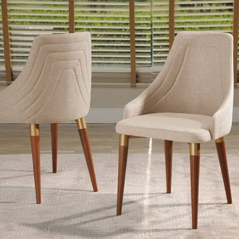 Utopia 2.0 Dining Armchair Dark Beige - Manhattan Comfort