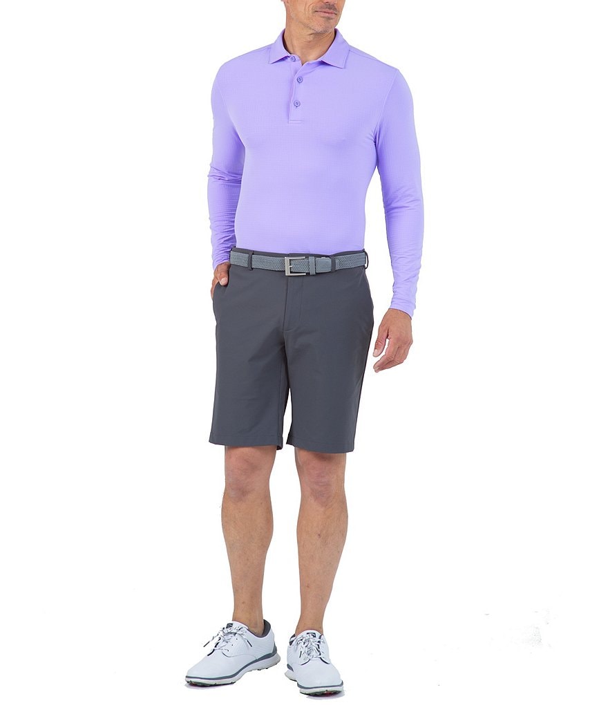 IBKUL Long-Sleeve Ice Fil&reg; Polo Shirt