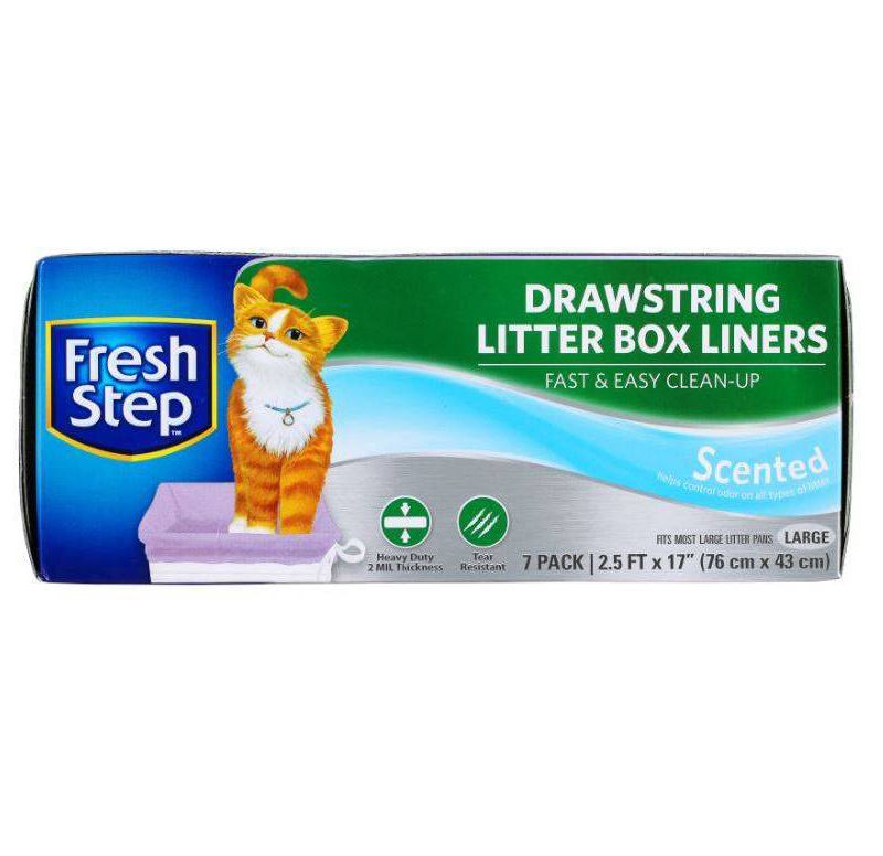 Fresh Step Scented Litter Box Liners For Cats - L