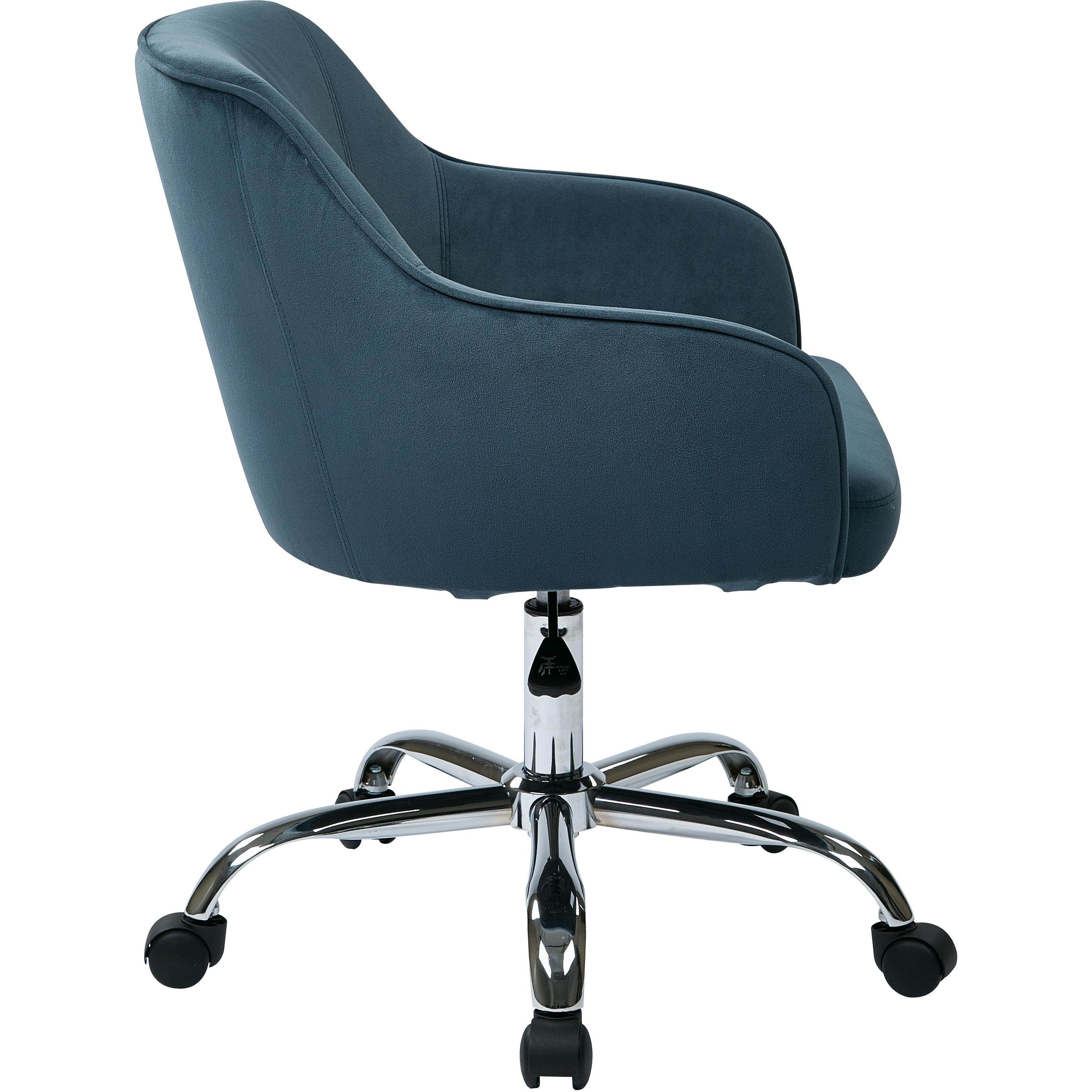 Task Chair in Atlantic Velvet Fabric