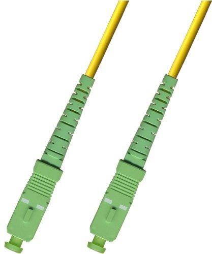 15M - Singlemode Simplex Fiber Optic Cable (9/125) - SC/APC to SC/APC