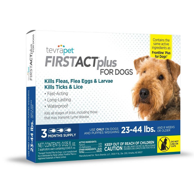 Tevra Pet FirstAct Plus Dog Insect Treatment - 3 Dose