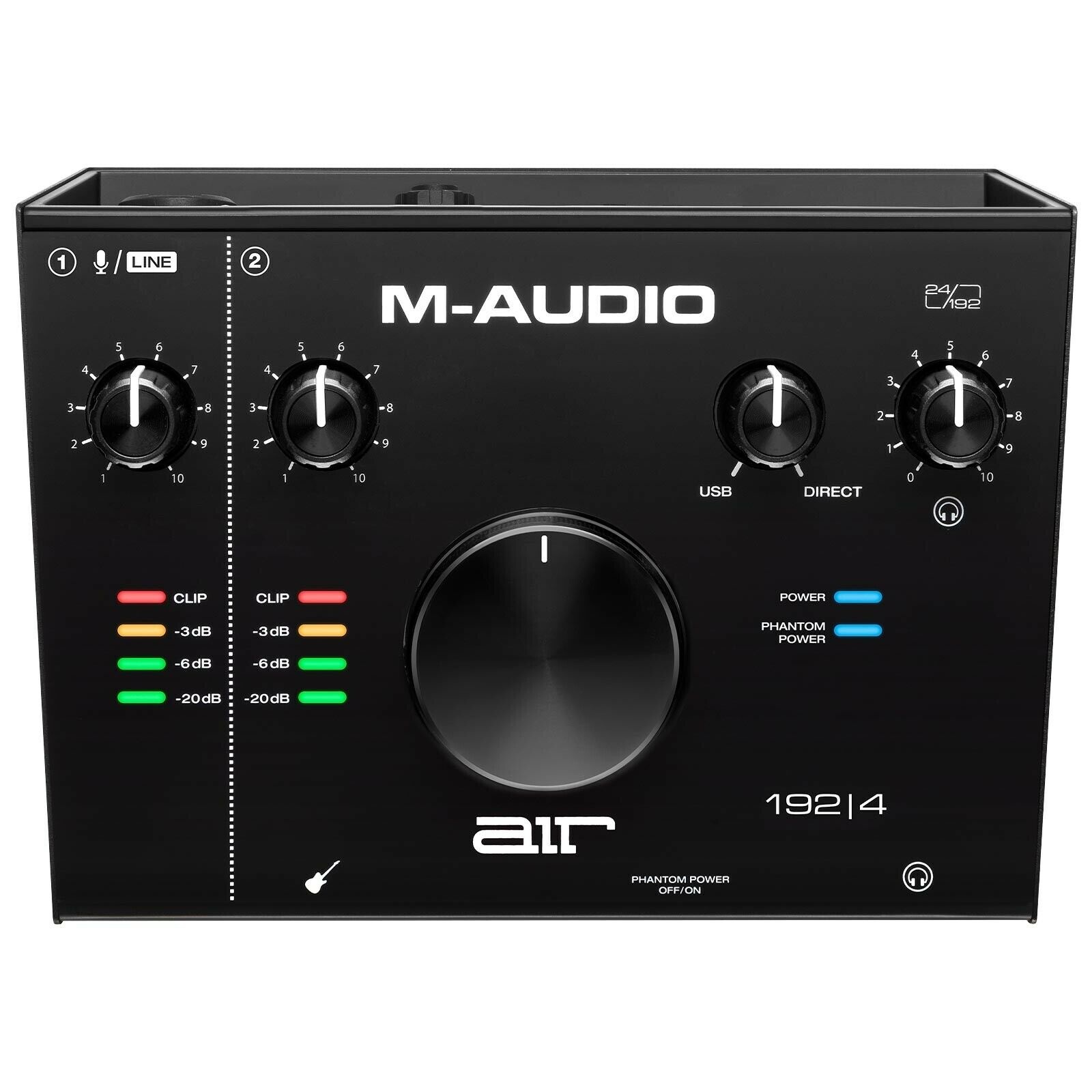 M-Audio AIR 192 | 4 USB USB Audio Recording Interface w 10' Yellow XLR Cables