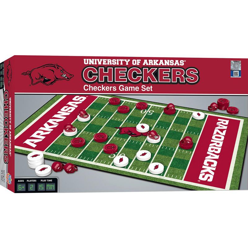 MasterPieces NCAA Arkansas Checkers Board Game