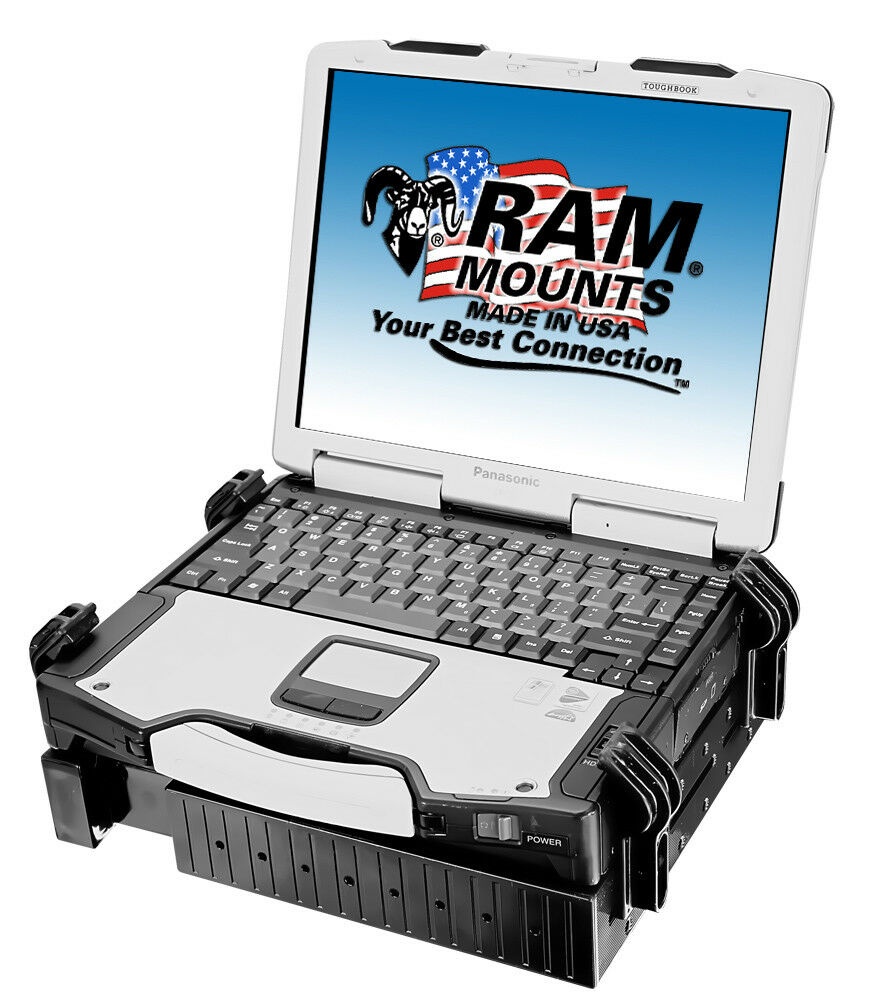 RAM No-Drill Laptop Mount for Isuzu NPR, Chevy/GMC W3500, W4500, Isuzu NQR