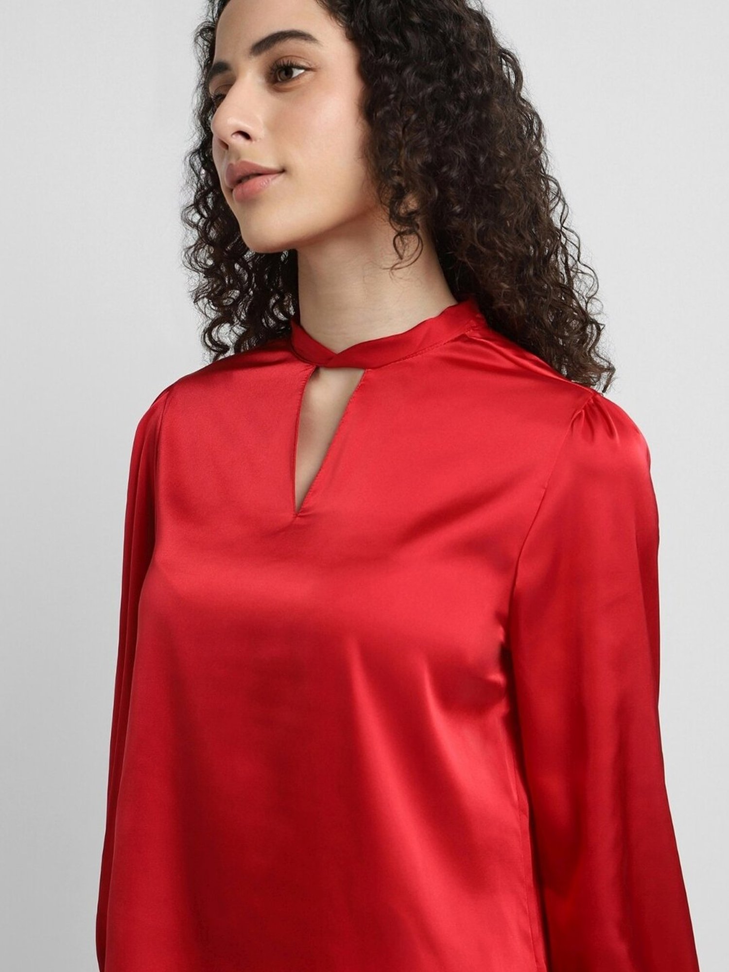 Allen Solly Red Regular Fit Top