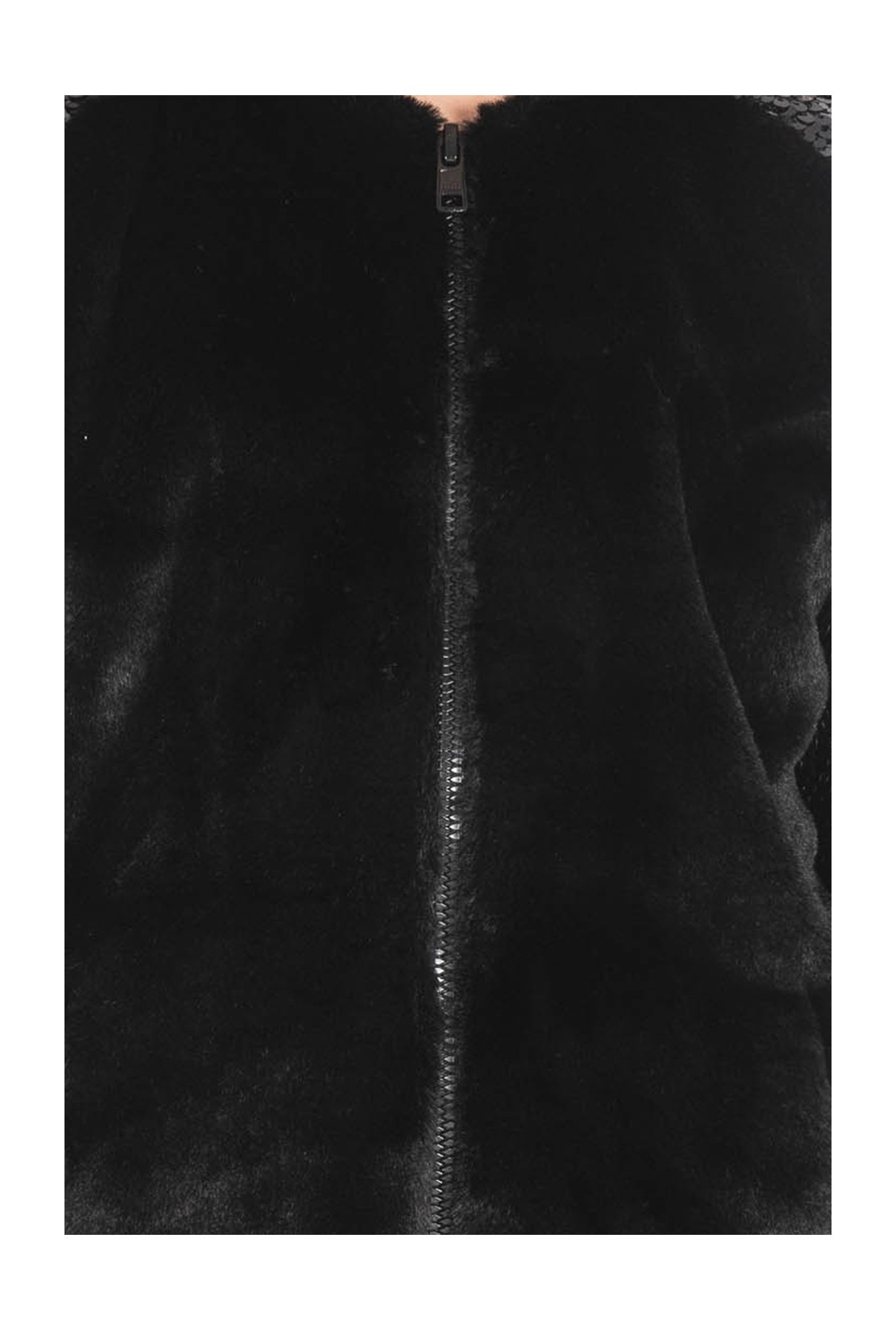 Elle Kids Black Self Pattern Jacket