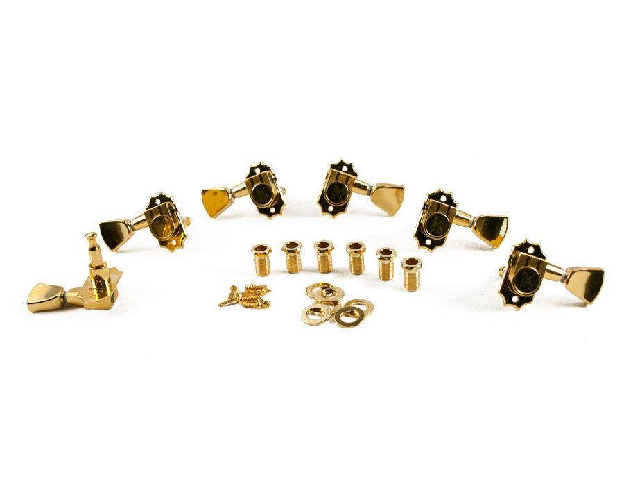 Kluson Revolution Tuners - 3x3 Metal keystone button - Gold KED-3801G