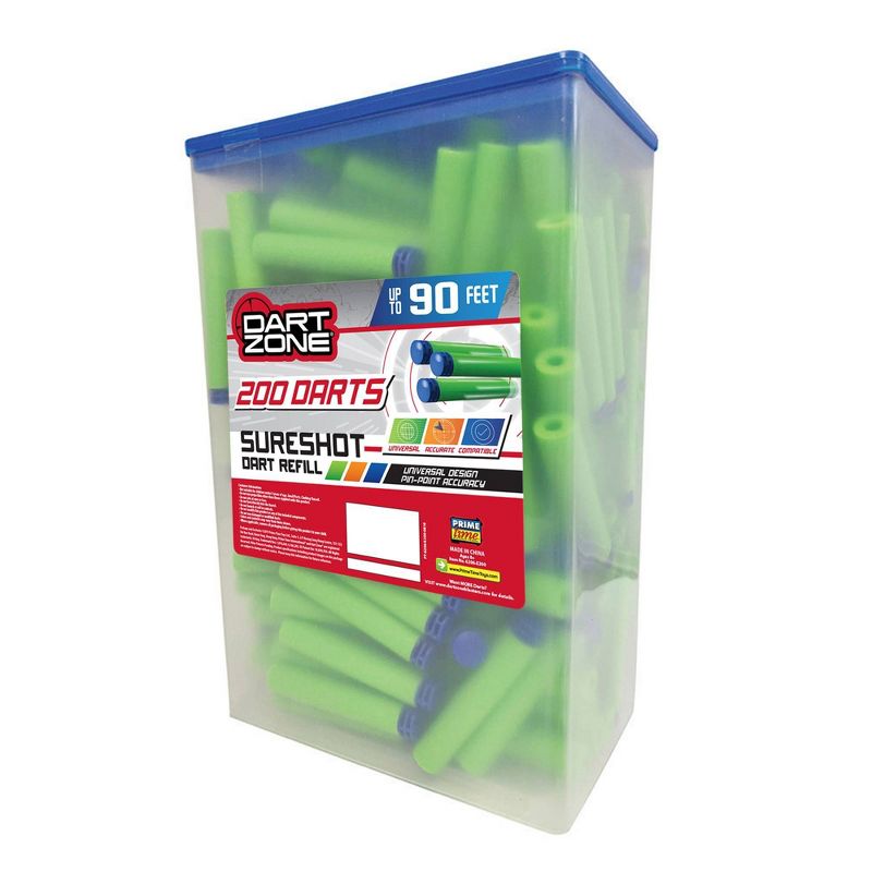 Dart Zone Covert Ops 200ct Dart Refill Box - Universal Compatible Darts