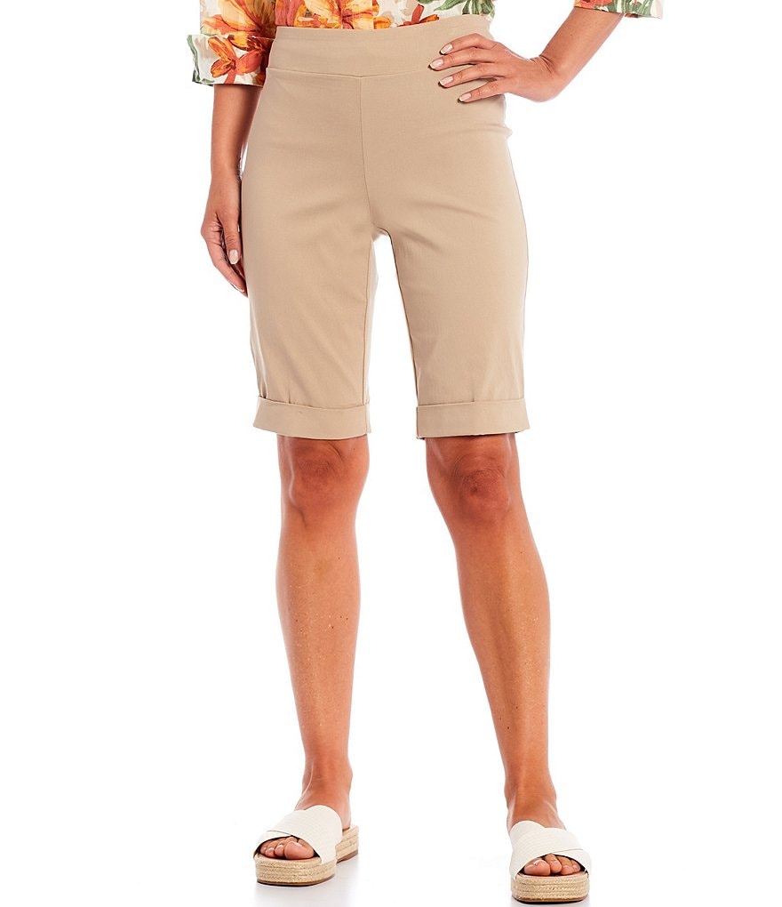 Westbound Petite Size the PARK AVE fit Indigo Skimmer Shorts