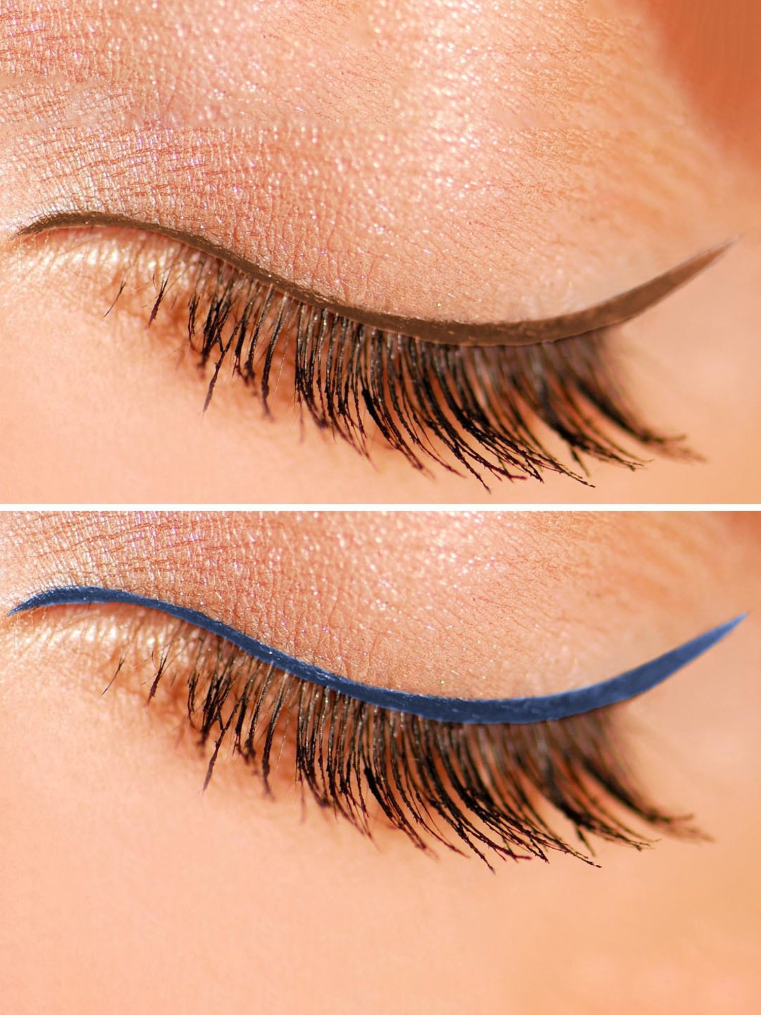 KINDED Liquid Eye Liner Chocolate Brown & Royal Blue Combo