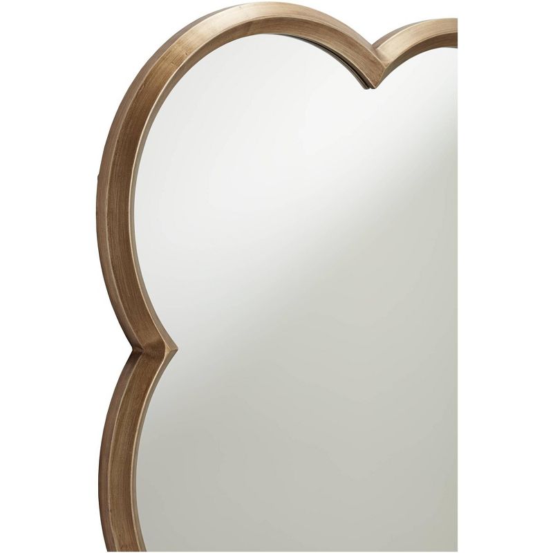 Noble Park Palazzo Gold 34 3/4" x 34 3/4" Clover Framed Wall Mirror