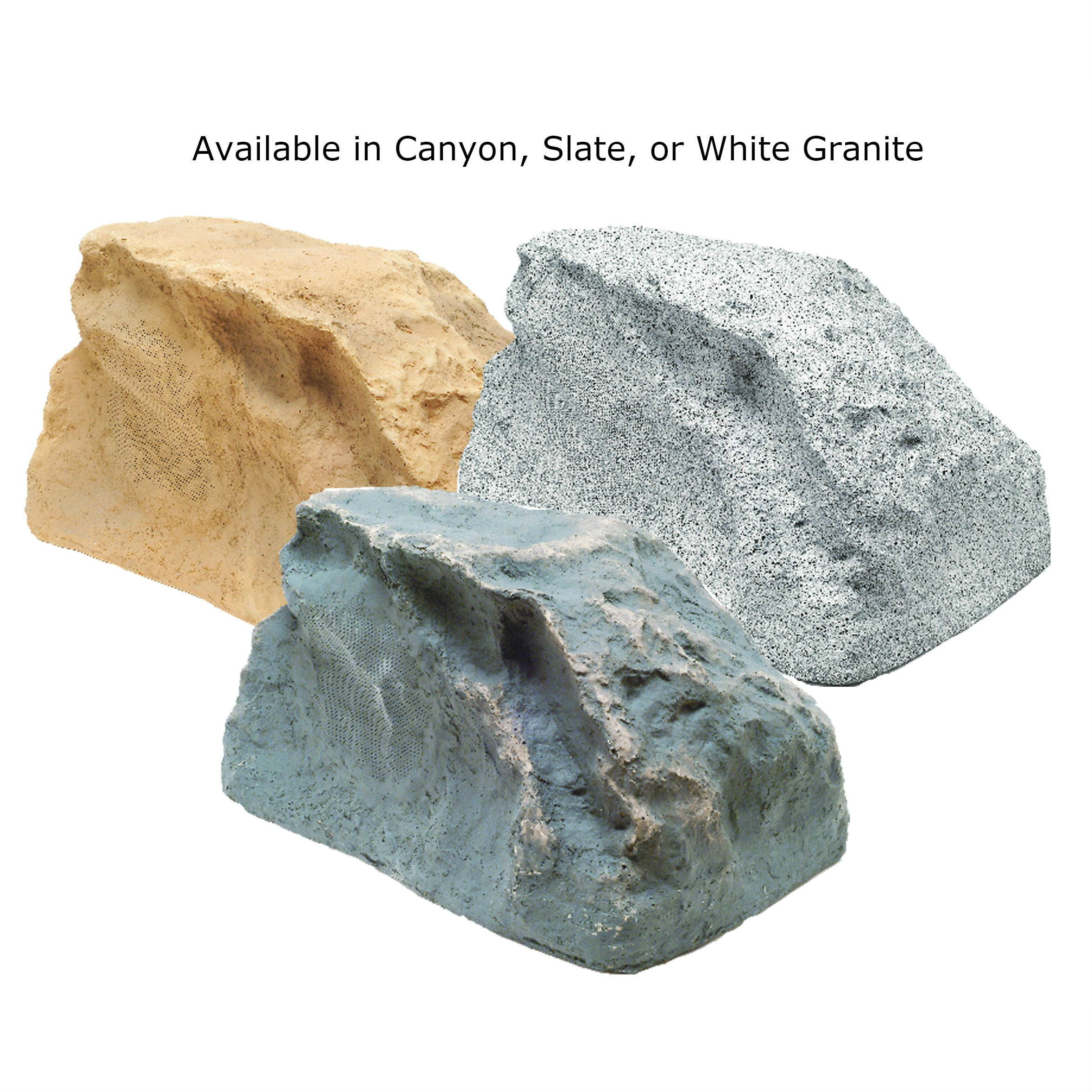 TIC TFS10-WG 8" Professional Outdoor Weather-Resistant Coaxial Rock Speaker (White Granite)