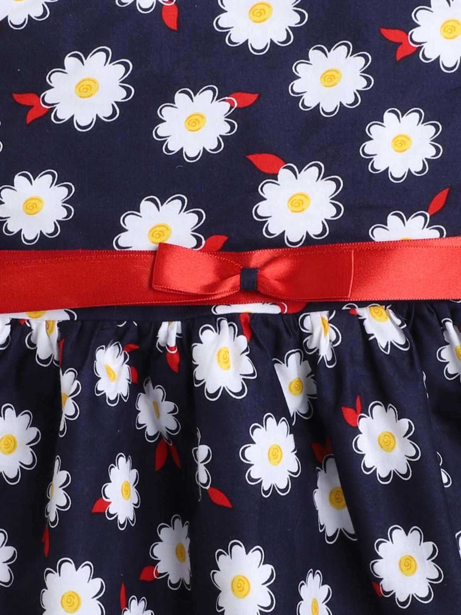 The Magic Wand Kids Navy & White Floral Print Dress