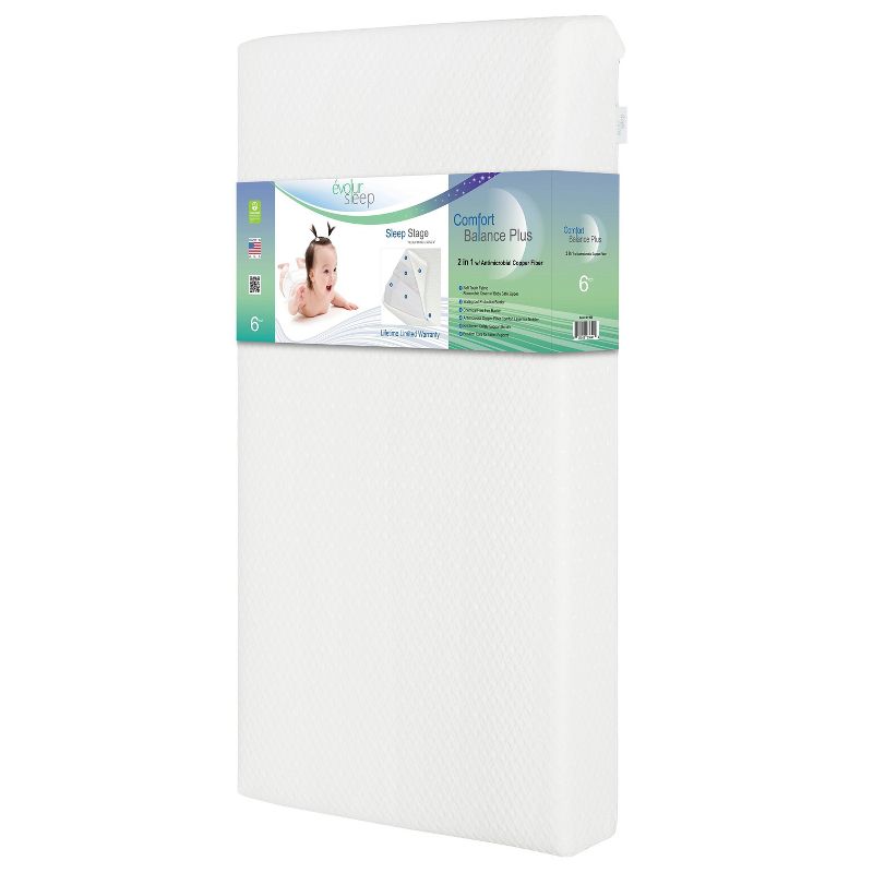 Evolur Breath Flow Plus Air Permeable Crib and Toddler Mattress