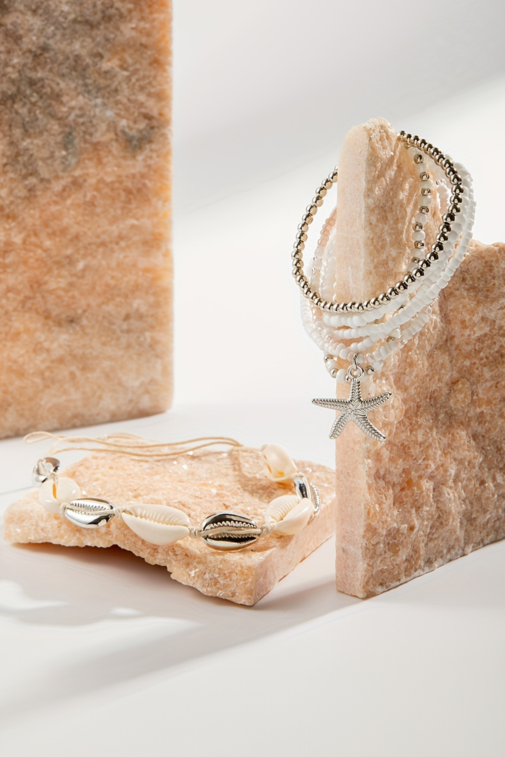 Fiery Red Beaded XOXO Heart Valentine Bracelet Set