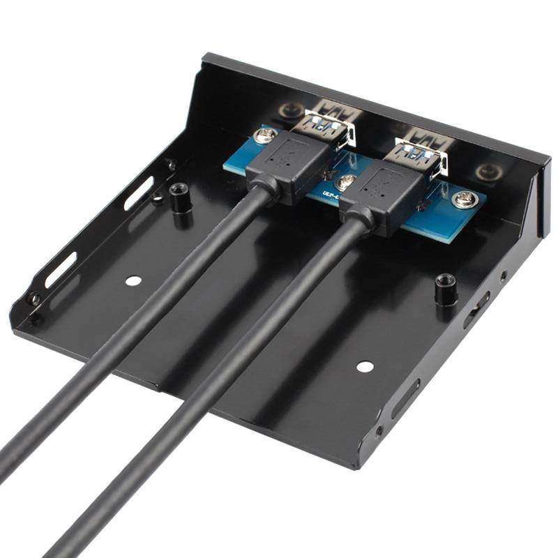 Super Speed USB 3.0 3.5 inch Front Panel with 2 USB 3.0 Ports Hub Computer Peripherals Supply Adapter For Portablefor PC Laptop