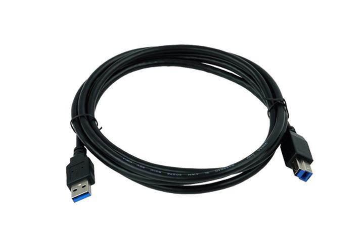 Phobya USB 3.0 Type A to USB Type B Cable - 2m | Black (87363)