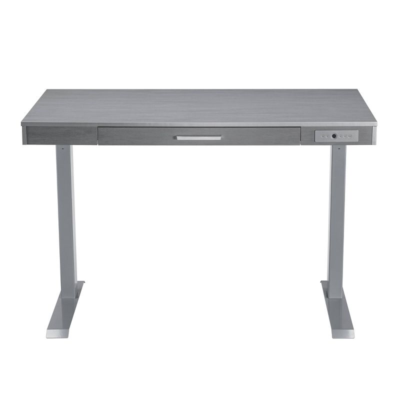 47" Adjustable Desk Gray - Home Essentials