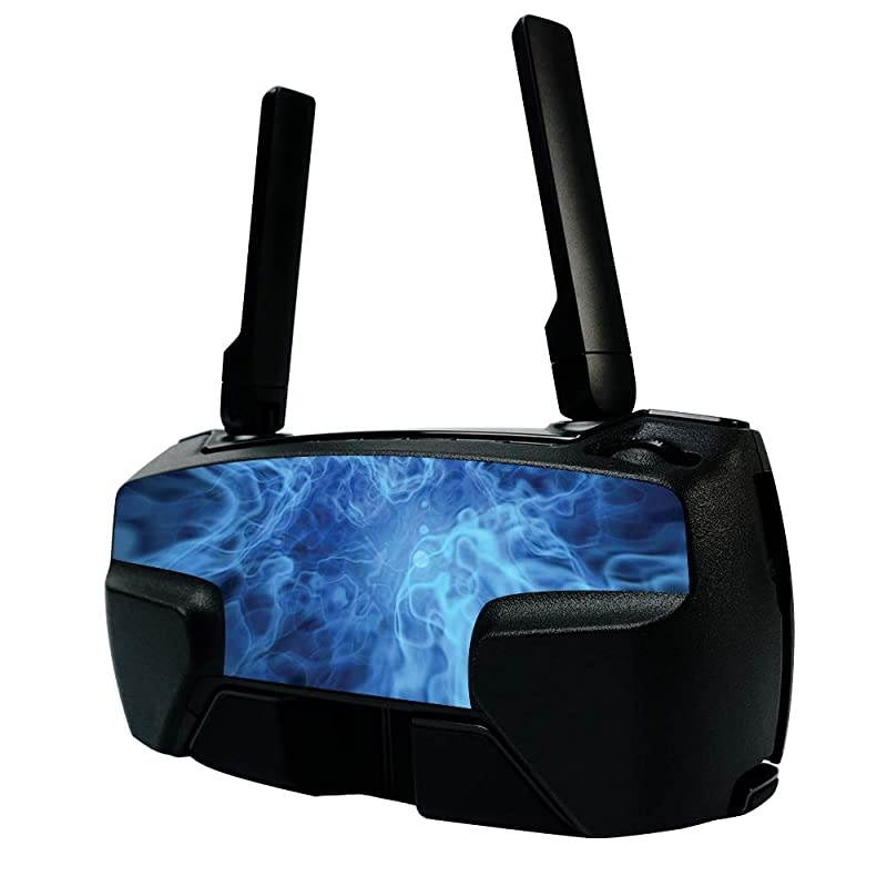 Skin for DJI Mavic Mini Portable Drone Quadcopter Blue Mystic Flames | Protective Durable and Unique Vinyl Decal wrap cover | Easy To Apply Remove and Change Styles | Made in the USA