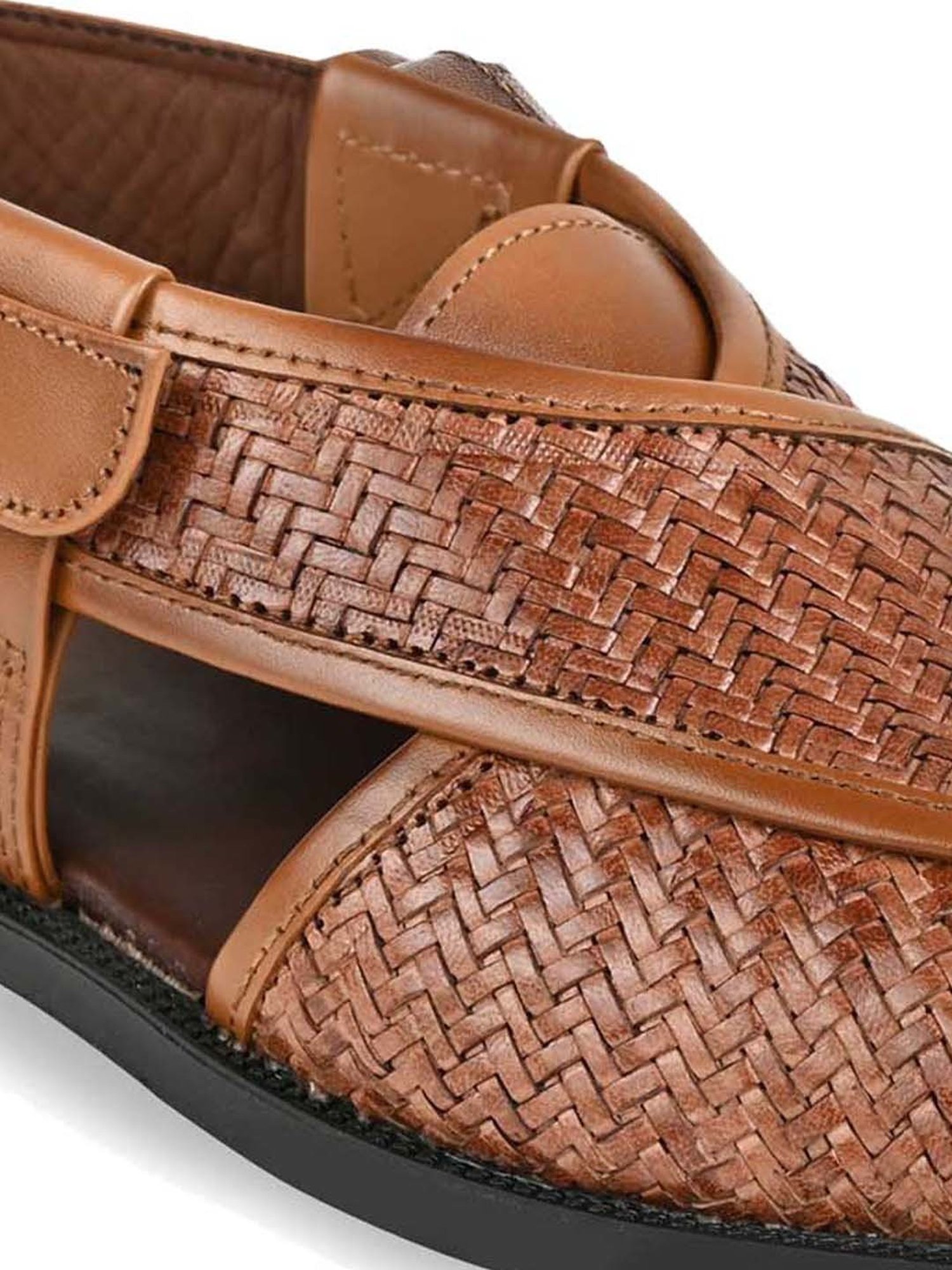 Imperio by Regal Men's Tan Back Strap Sandals