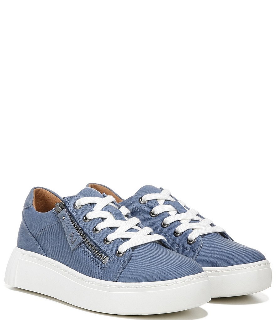 Zodiac Bardot Side Zip Fabric Platform Sneakers